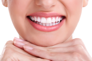 Close-up of a person's smile